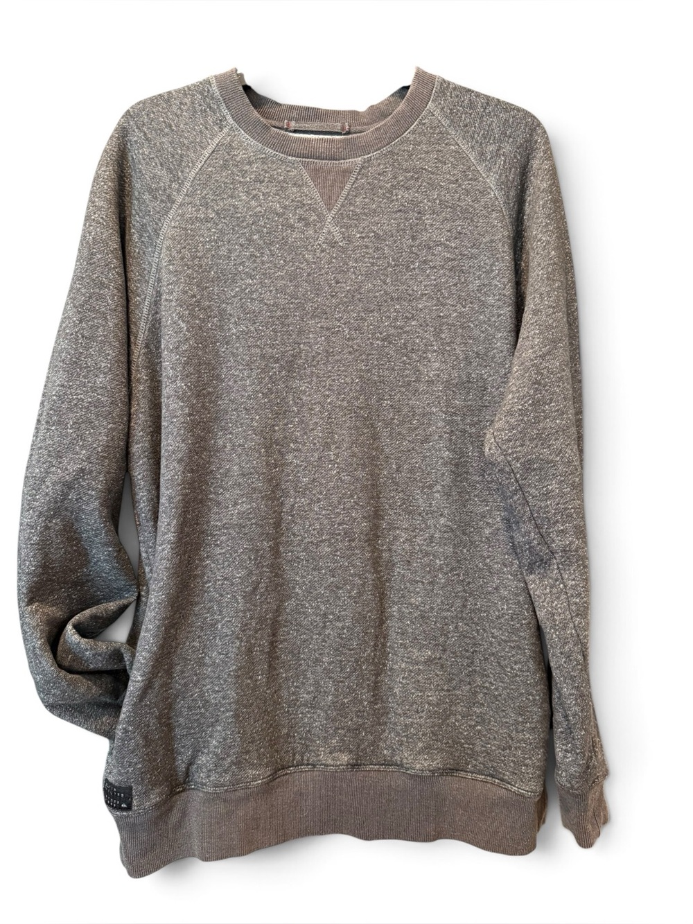 Quiksilver heather gray crewneck sweatshirt L